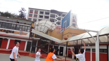 Colegio Aconcagua se hace presente en el básquetbol.