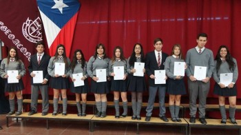 Imagen de la Ceremonia de Premiación Colegio Aconcagua 2013.