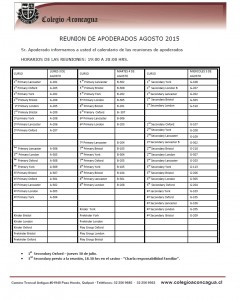 Circular Reuniones Agosto